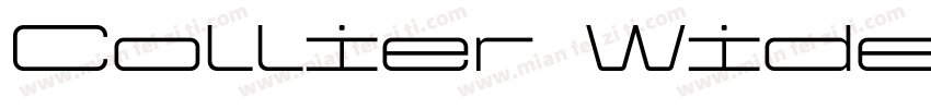 Collier Wide ExtraThin字体转换